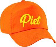 Bellatio Decorations Pieten verkleed petje - oranje - voor kinderen