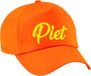 Bellatio Decorations Pieten verkleed petje - oranje - voor kinderen