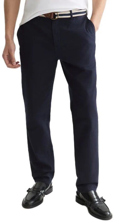 Scotch & Soda Warren Belted 186096 Chino Broek Blauw W32 x L32