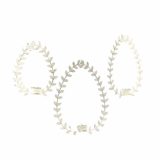 LOBERON Hangwindlicht set van 3 Guelph antiekwit