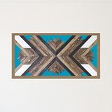 Homemania Geo-geometrische tafel voor woonkamer, slaapkamer, meerkleurig, 60 x 2,5 x 120 cm, 1 stuk 1 – 60 x 120 – 5, MDF, hout