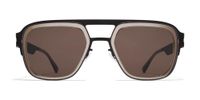Mykita Knox Lunettes De Soleil Unisexe Noir Géométrique Marron 54mm