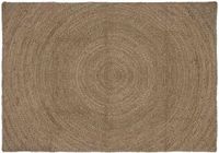 vidaXL Vloerkleed Jute Grijs 140 x 200 cm