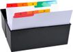 Exacompta 10x Tabbladen voor steekkaartenbakken - bedrukt met A-Z wit karton 160g - 25 tabs - A6 - Wit - 13997E