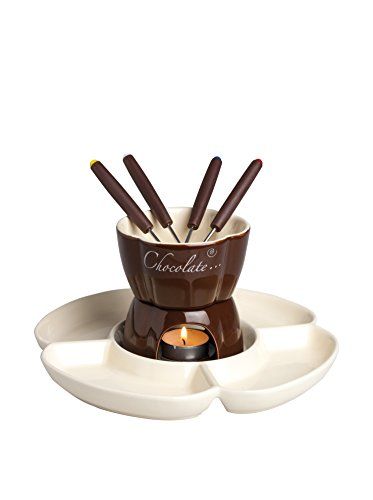 Excelsa Soul Kitchen chocoladefondue 7-delig set 25 cl crème/bruin