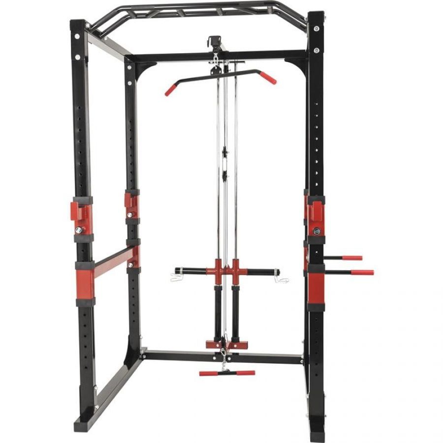Gorilla Sports Power Lifting Cage with Adjustable Barbell Racks - Gorilla Sports