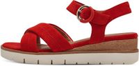 Tamaris - Dames Sandalen met hak - Rood - Maat 37