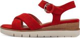 Tamaris - Dames Sandalen met hak - Rood - Maat 37