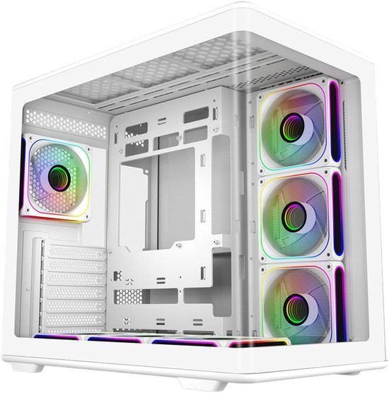 Cooler Master Elite 600 Midi Tower Transparant, Wit