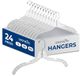 SereneLife Set van 24 transparante plastic hangers