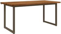 vidaXL Vierkante Eettafel 160 x 70 x 75 cm Massief Acaciahout Naturel