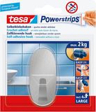Tesa 58261 powerstrips haak large ovaal RVS