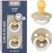 BIBS Colour Glow Fopspeen - 18-48 mnd - 2-pack - Rond - Vanilla Glow
