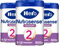 Hero Nutrasense Sensisoft 2 (6-12 Maanden) - Opvolgmelk - Flesvoeding - 3 x 800 gram