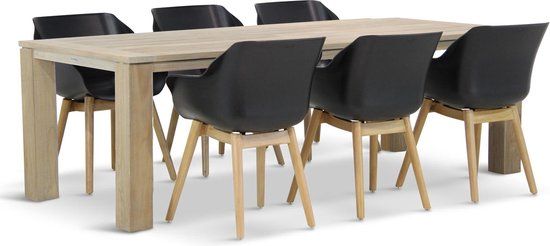 Hartman Sophie teak/Brighton 240 cm dining tuinset 7-delig