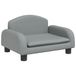 VidaXL Banc pour enfants 50x40x30 cm tissu gris clair