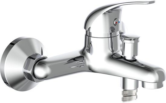 Schütte Athos Plus Badkraan - Mengkraan - Chroom - 15 cm Hartafstand - 5 Jaar Garantie