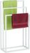 Relaxdays handdoekrek - 3 stangen - 82,5 x 46 x 21 cm - staal - modern - vrijstaand - badkamer - wit