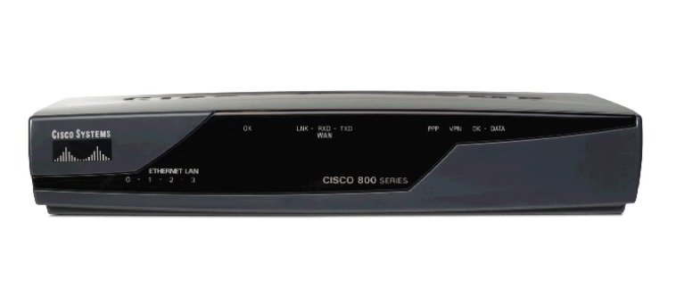 Cisco 871 Router - CISCO871-SEC-K9 - Zwart