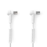 Nedis CSGL40120WT50 coax-kabel 5 m IEC Wit