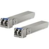 Ubiquiti U Fiber Single-Mode - SFP+ transceivermodule - 10GbE - LC enkele modus - maximaal 10 km - 1310 nm (pak van 20)