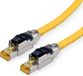 Roline S/FTP-(PiMF-) patchkabel Cat.8 (Klasse I), LSOH, PoE, massief, geel, 3 m