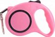 Roulette à chien rose 3m