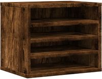 vidaXL Bureau organiser 36x26x29,5 cm bewerkt hout gerookt eikenkleur