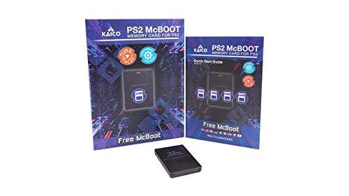 Kaico Free Mcboot --32MB PS2 Memory Card Running FMCB PS2 Mcboot 1.966 for Sony PlayStation 2 - FMCB Free Mcboot Your PS2 - Plug and Play - PlayStation 2 CFW McBoot 1.966