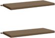 vidaXL Bankkussens SOEST 2 st 100% Polyester Taupe 120 x 50 x 5 cm