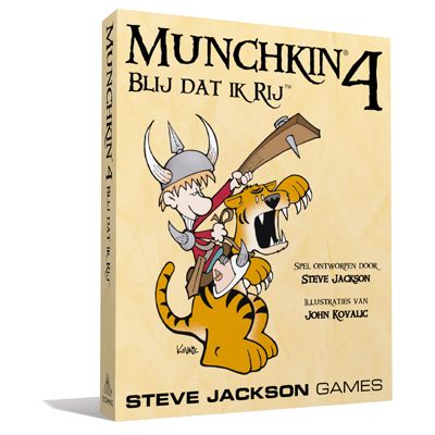 Enigma Munchkin 4 – Blij Dat Ik Rij - Bordspeluitbreidingen - 6+ jaar