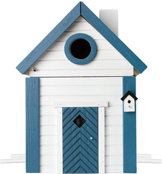 Wildlife Garden Vogelhuisje & Voederhuis - Wit - Staand en hangend - Hout