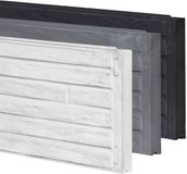 Merkloos Tuindeco Berton-motiefplaat smal gecoat H26xD4,8xL184 cm Lungo