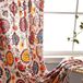 OUTARO Boho-Gordijn met Kwastjes 1 Paneel 145×220cm – Boheemse Bloemenprint – Semi-Verduisterend Katoenen Linnen – Roedezakken – Woonkamer Slaapkamer Keuken