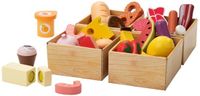 Lupilu Boîte de rangement en bois avec nourriture - 29 pièces