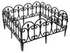 Portail de jardin Panneaux de portail Set de 5 Hauteur 58 cm Noir