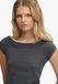 Superdry Athletic Essentials Off Shoulder Top Coupe Ajustée Femme T-shirts Charcoal Coton/Polyester Taille 6