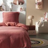 TODAY Bedset - 1 persoons - 140x200 cm - Katoen - Effen - Terracotta