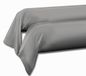 Set Home Linge Passion Set van 2 kussenslopen voor nekrol, 100% katoen, lichtgrijs, 85 x 185 cm