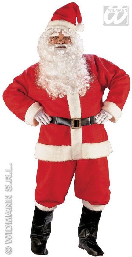 Widmann Kerstman Santa De Luxe Kostuum Large Kerst Verkleedkleding