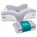 ADSafety Oreiller - Gris - Mousse à mémoire de forme - Ergonomique - Housse supplémentaire incluse