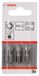 Bosch bit 3 stuks kruiskop PZ 1 PZ2 25 mm