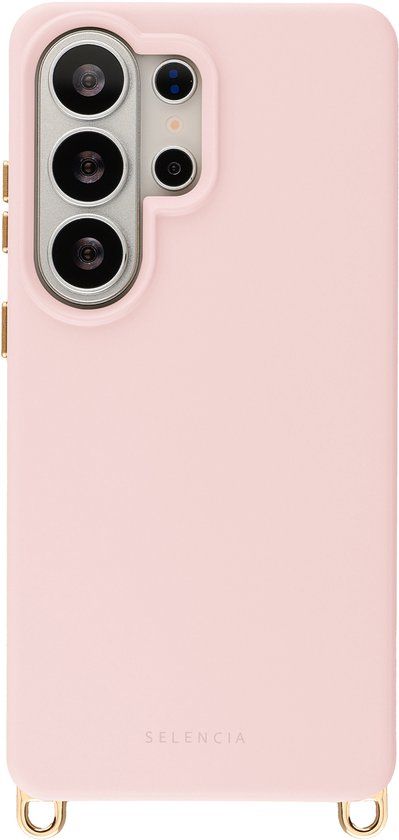 Selencia Hoesje - Geschikt voor Samsung Galaxy S26 Ultra - Rivièra geschikt voor MagSafe Backcover met afneembare haakjes - Sorbet Pink