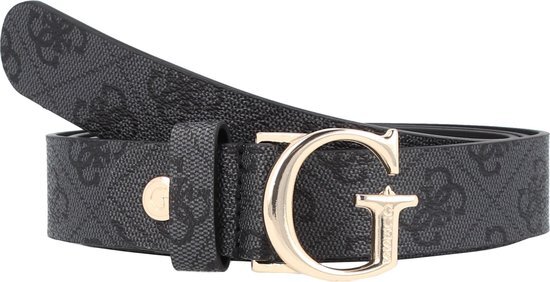 Guess Emera Logo Belt Dames - Verstelbaar - Zwart - Maat L