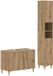 vidaXL - Ensemble - Armoire de salle de bain - DELFT - Artisanal - chêne - Traité - bois