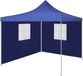 vidaXL Vouwtent met 2 wanden 3x3 m blauw
