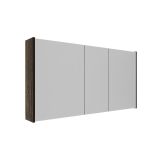 Saniclass Holz Atelier spiegelkast – met zijpanelen – 120x63x16cm – Eiken charcoal SW1420837/SW1212818