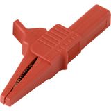 VOLTCRAFT pince crocodile courte CAT II 300 V 10 A Rouge