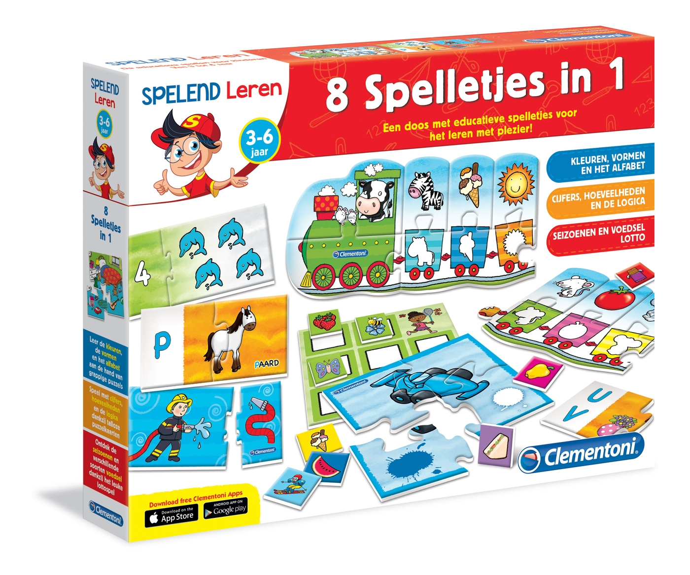 Clementoni 8 Spelletjes in 1