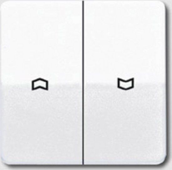 Jung CD595PWW Jaloezie-schakelaar, Jaloezie-schakelaar/-knop Afdekking 2-voudig Alpine-wit